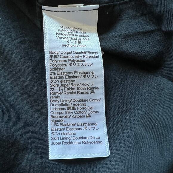 J Crew Strapless Mixy Dress Size XS Black CL174 - Picture 10 of 11